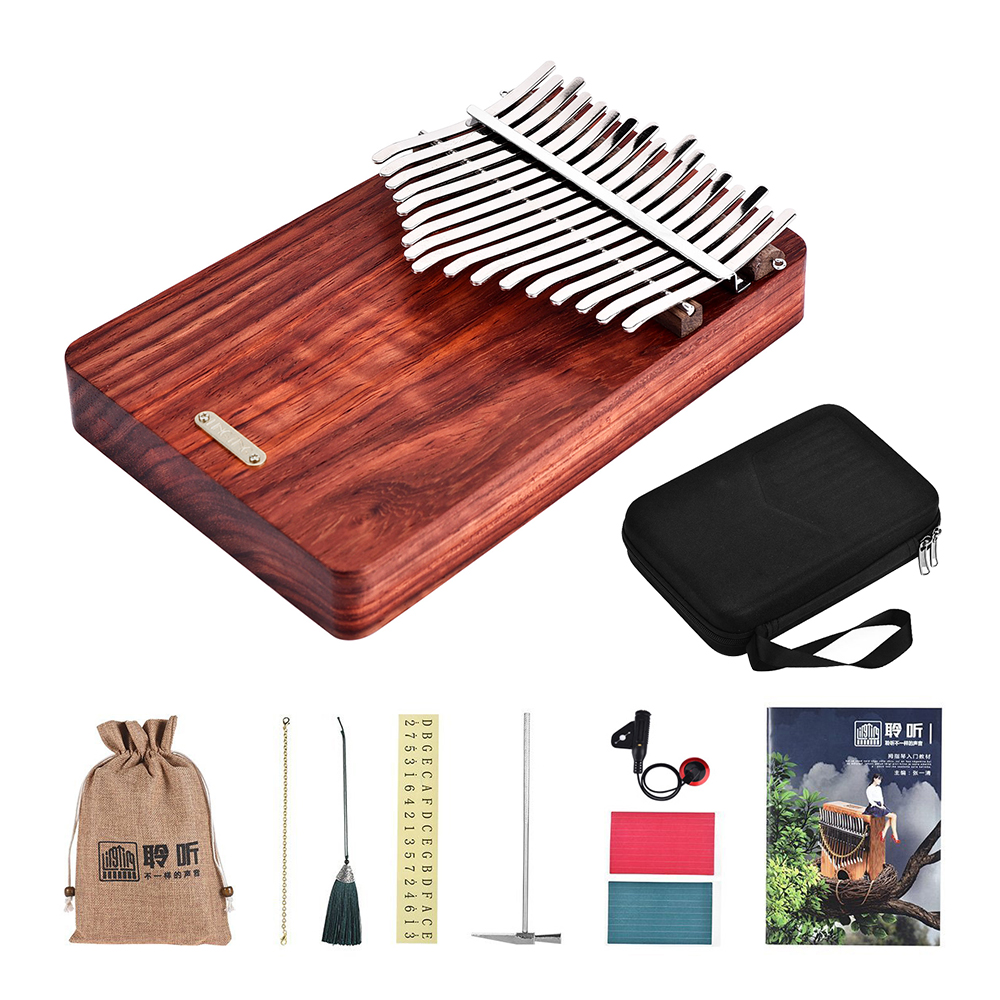 Musical Instrument Keyboard - LINGTING 17 keys Kalimba Portable Finger