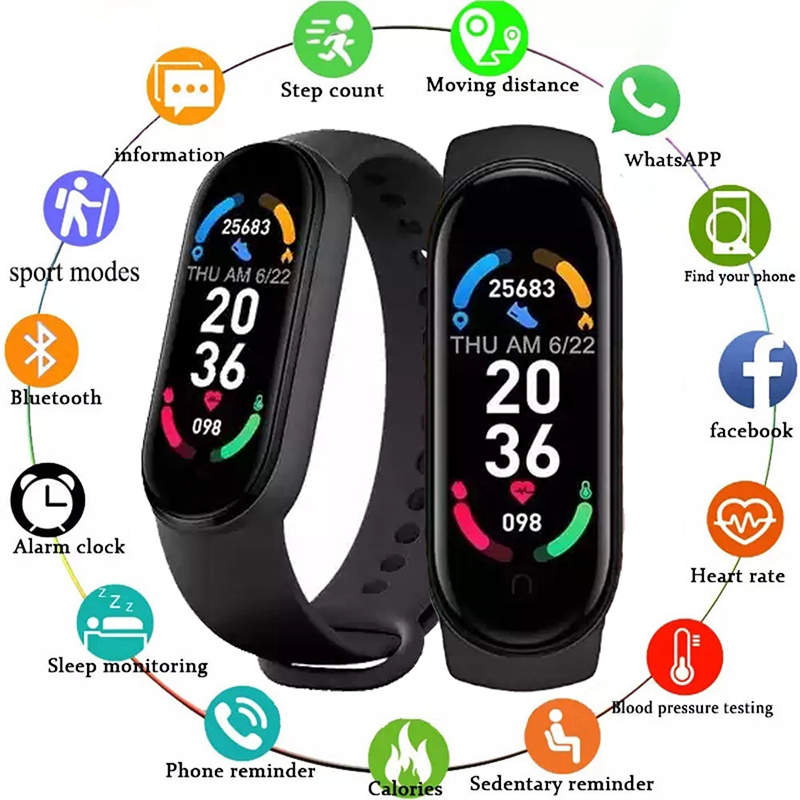 Musical Instrument Jewelry - M6 Smart Watch Men Women Fitness