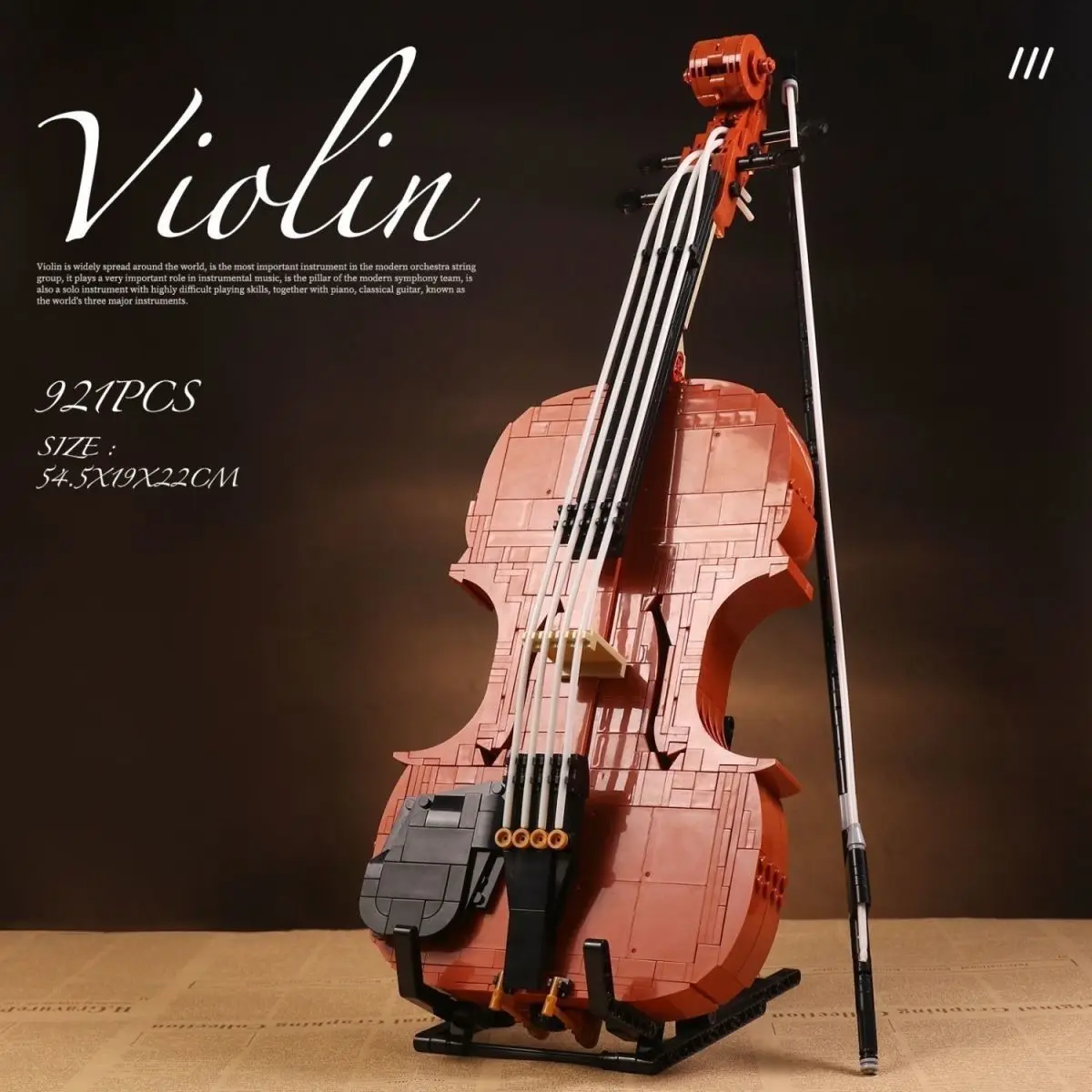Musical Instrument Manufacturers - Creative Violin Model Building Blocks Musical