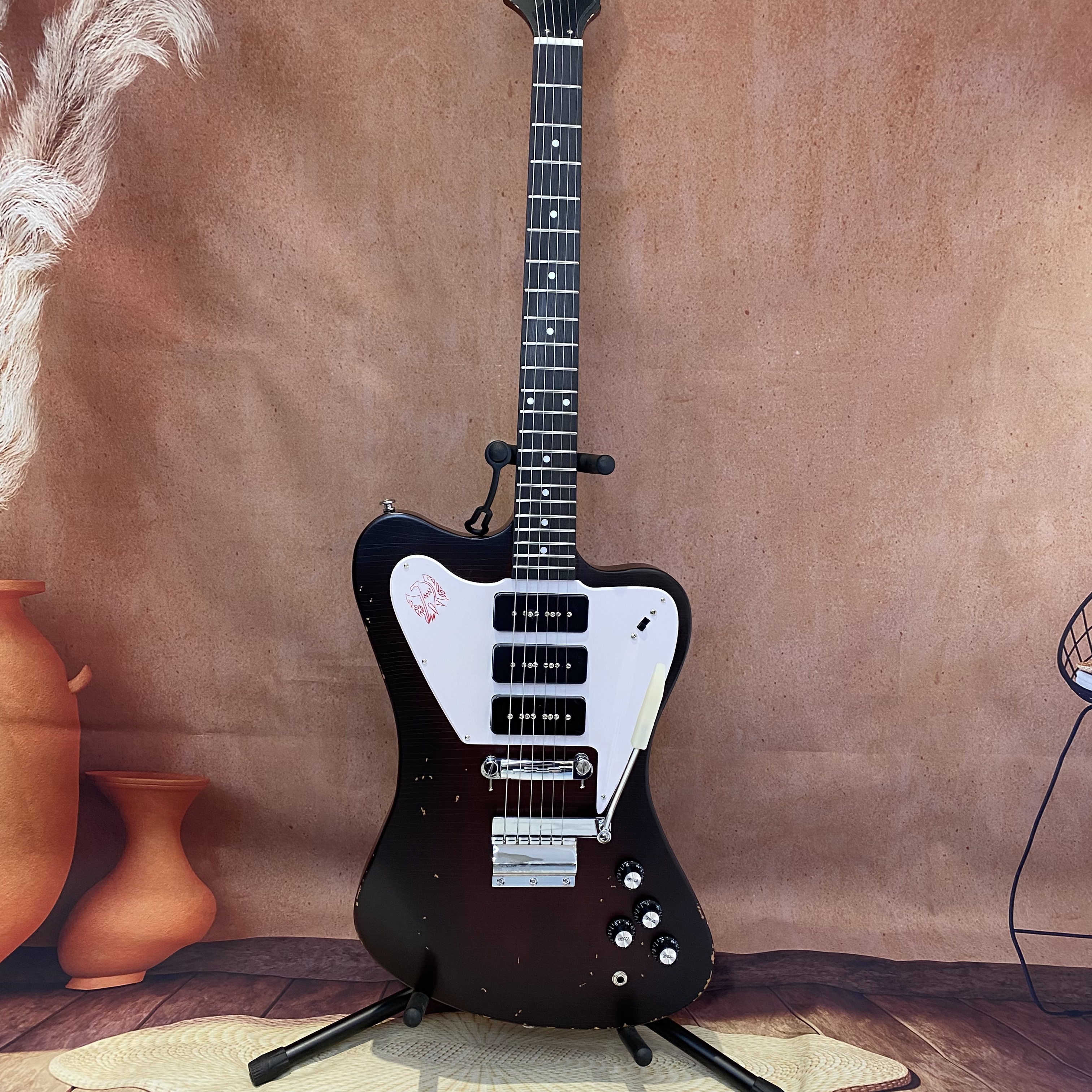 Musical Instrument For Beginners - New Irregularly Shaped Electric Guitar with