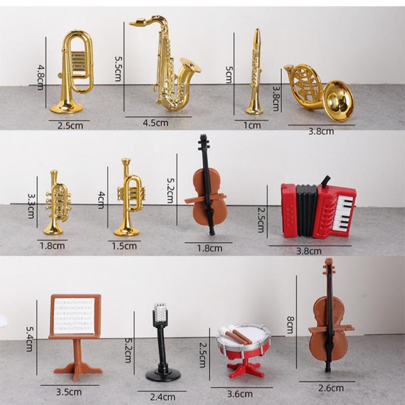 Musical Instrument Manufacturers - 1 Set Home Decor Toy 1:12