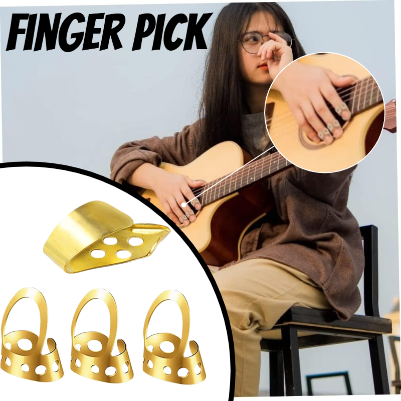Musical Instrument Organ - 4pcs Finger Picks Set Thumb Plectrum