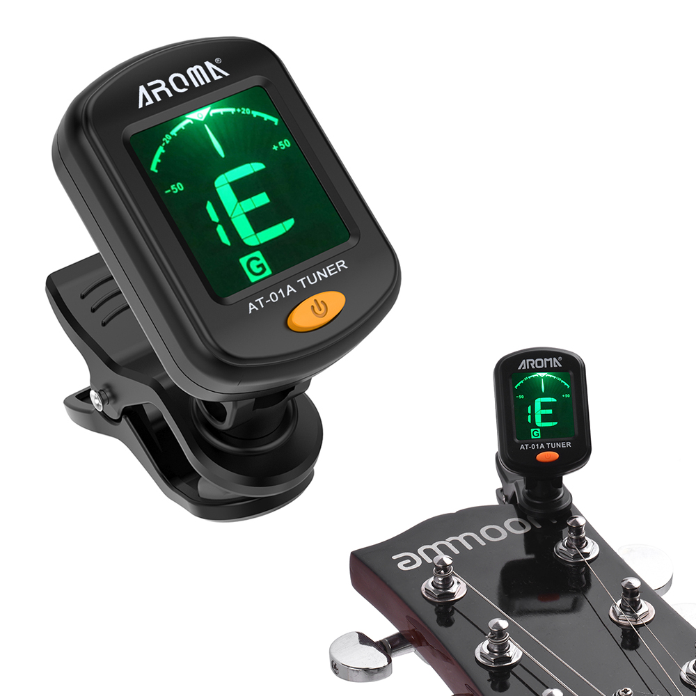 Musical Instrument Organ - AT-01A Rotatable Clip-on Tuner Universal 12