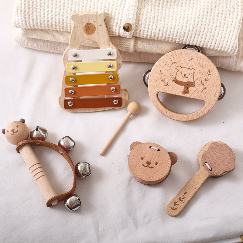 Musical Instrument For Babies - 5pc Set Montessori Toys Baby Music