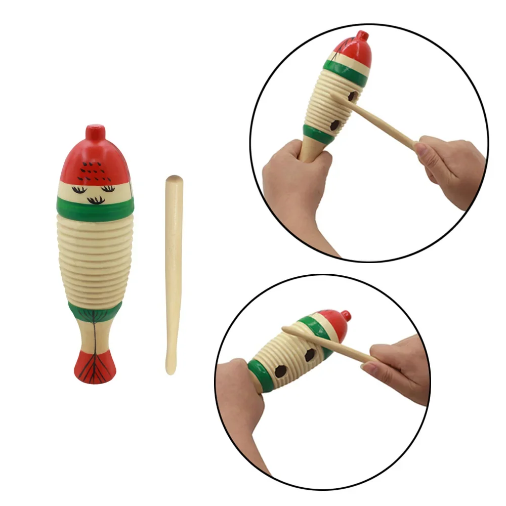 Musical Instrument For Babies - Wooden Fish Musical Toy Orff Percussion