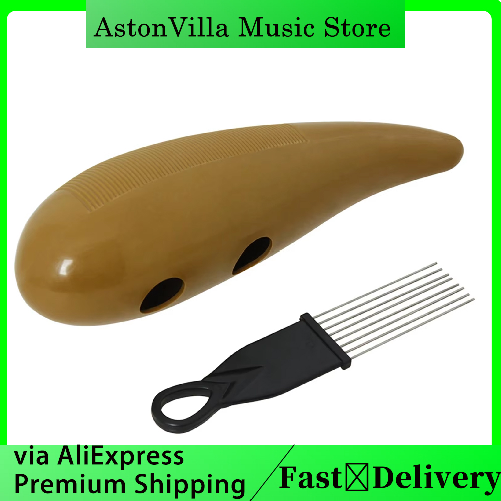 Musical Instrument Drawing - Plastic Coffee Scraper Guiro Percussion Instrument｜Merengue/Salsa