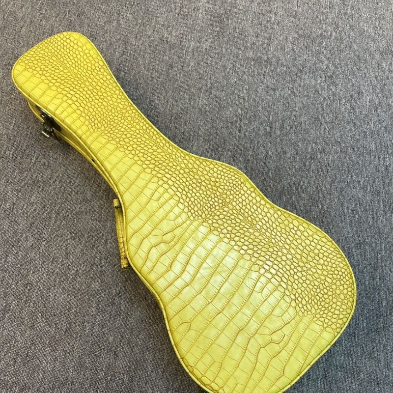 Musical Instrument Accessories - 26 Inch Leather Ukulele Box Fleece-lined