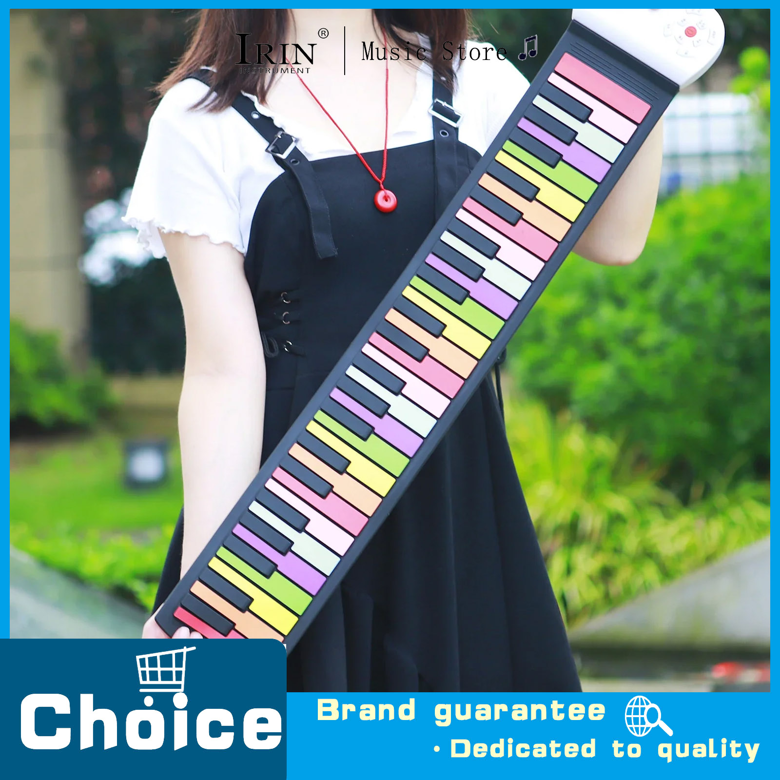 Musical Instrument Keyboard - 49-Key Hand Roll Piano Silicone Portable