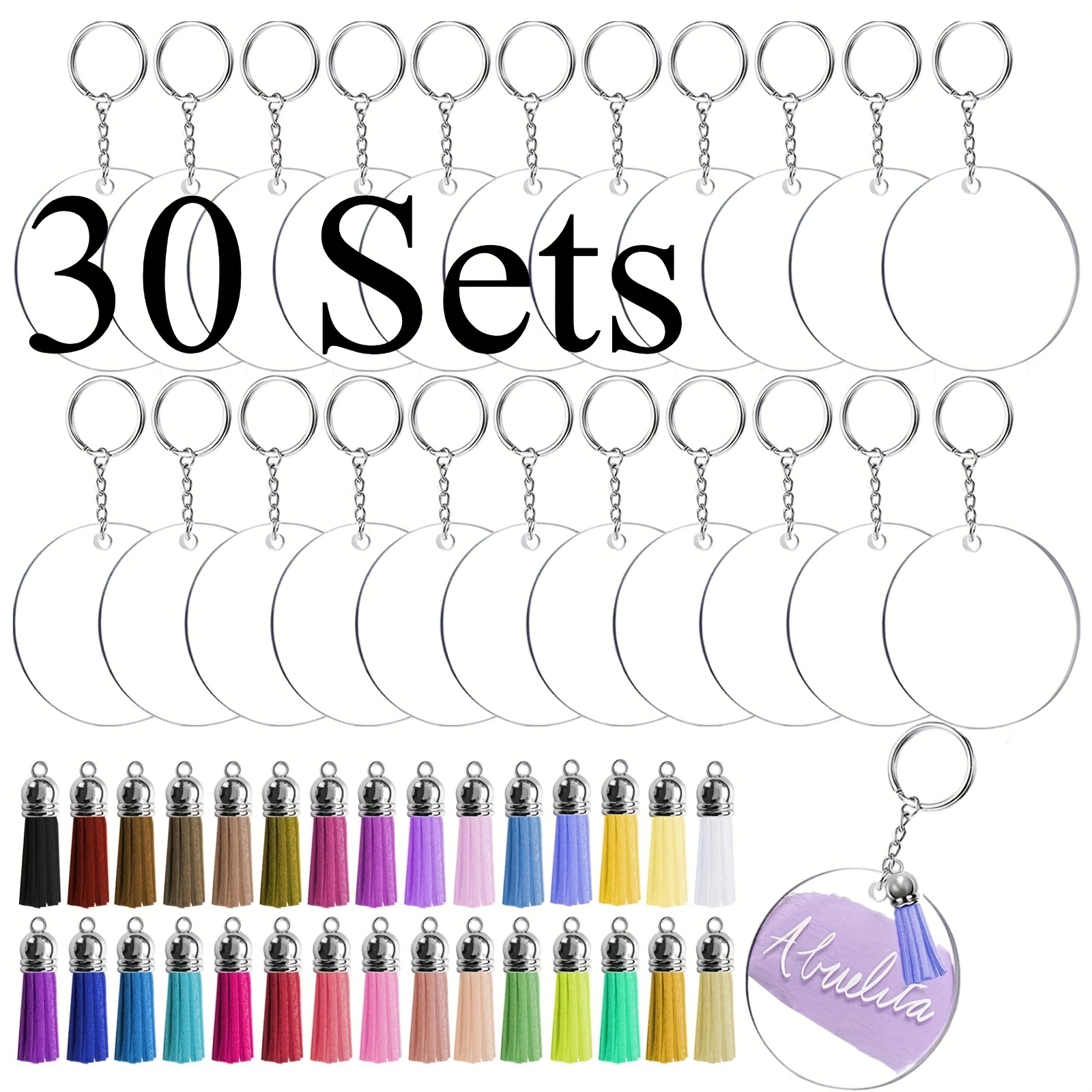 Musical Instrument Jewelry - 30Sets DIY Classics Fashion Tassel Keychain