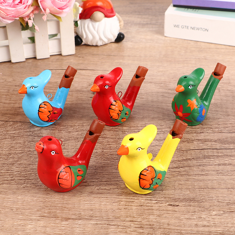 Musical Instrument Drawing - Coloured Drawing Water Bird Whistle for
