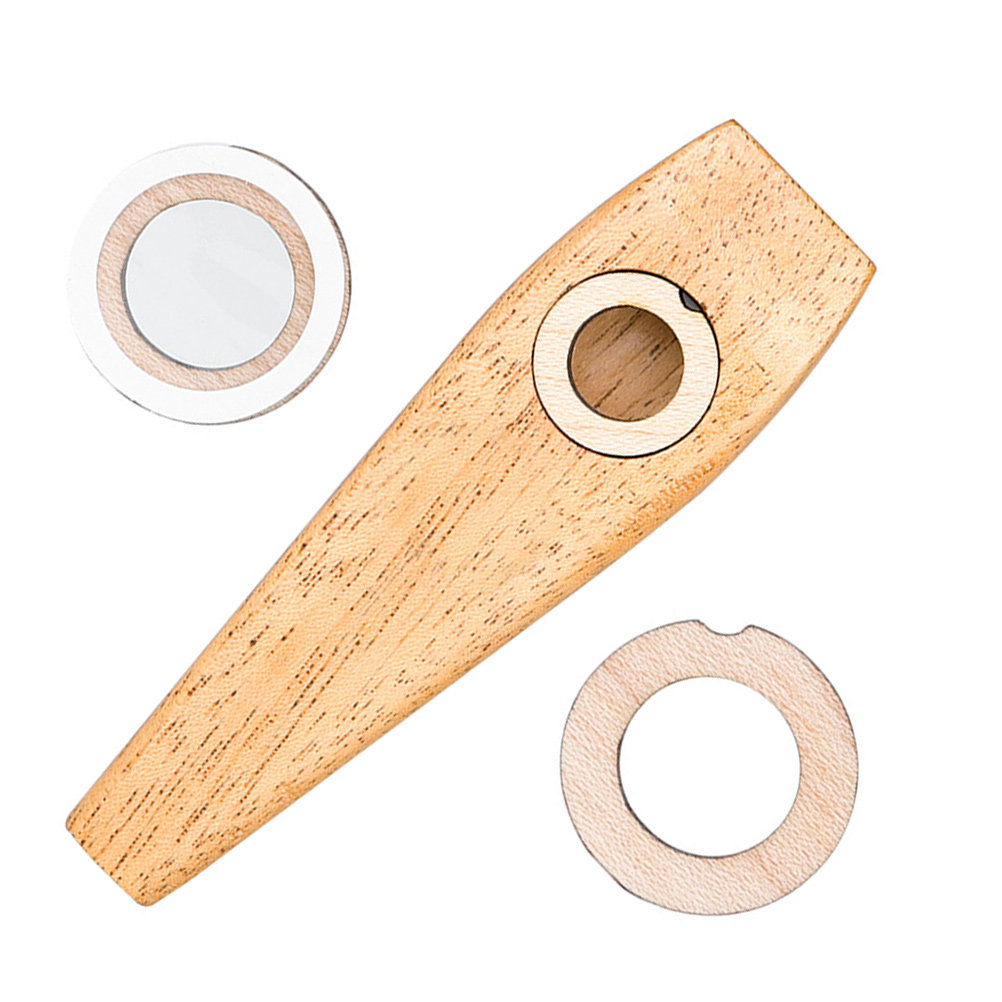 Musical Instruments Easy - 1Set Wooden Kazoo Musical Instrument for
