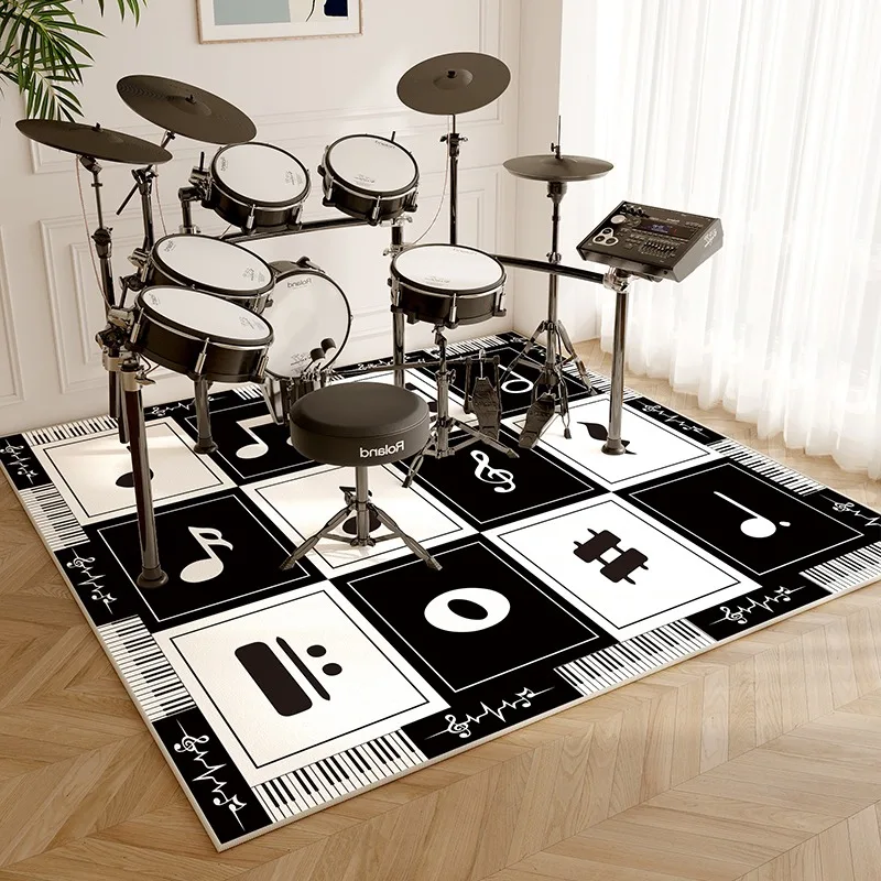 Musical Instrument Manufacturers - Drum Rug Soundproof Non-slip Floor Mat