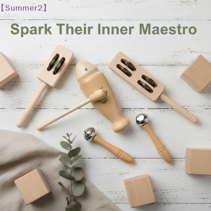 Musical Instrument For Babies - Wooden Orff Percussion Instruments Toy For