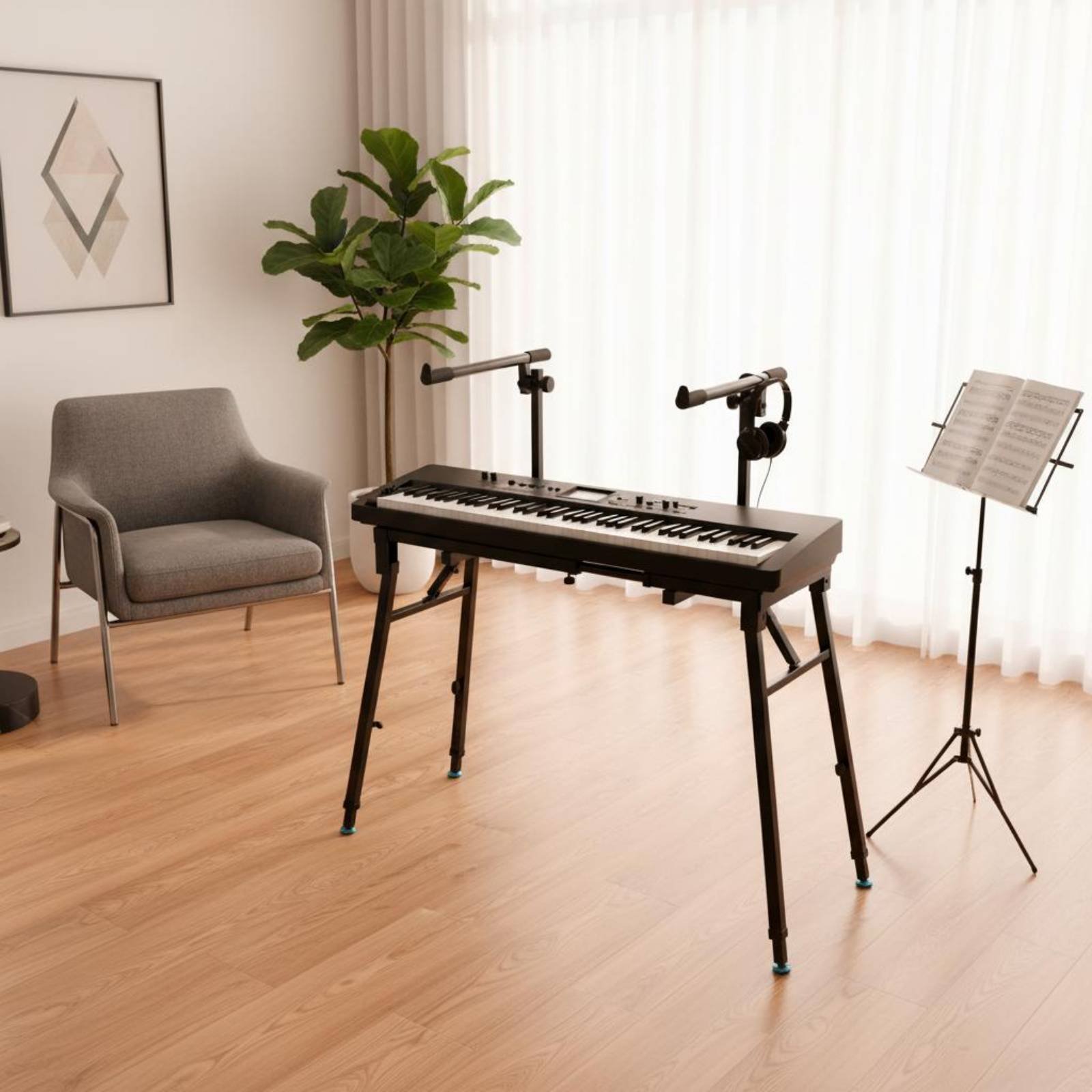 Folding Keyboard Stand Portabl – Musical Instrument Keyboard recenzja i cena
