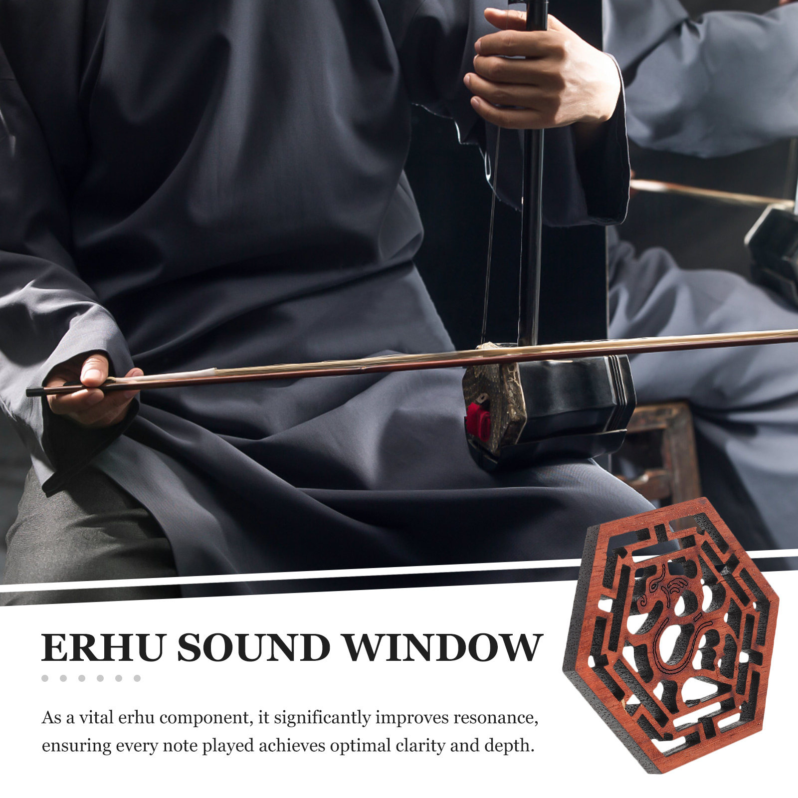 Traditional Erhu Sound Window  – Erhu Violin Chinese recenzja i cena