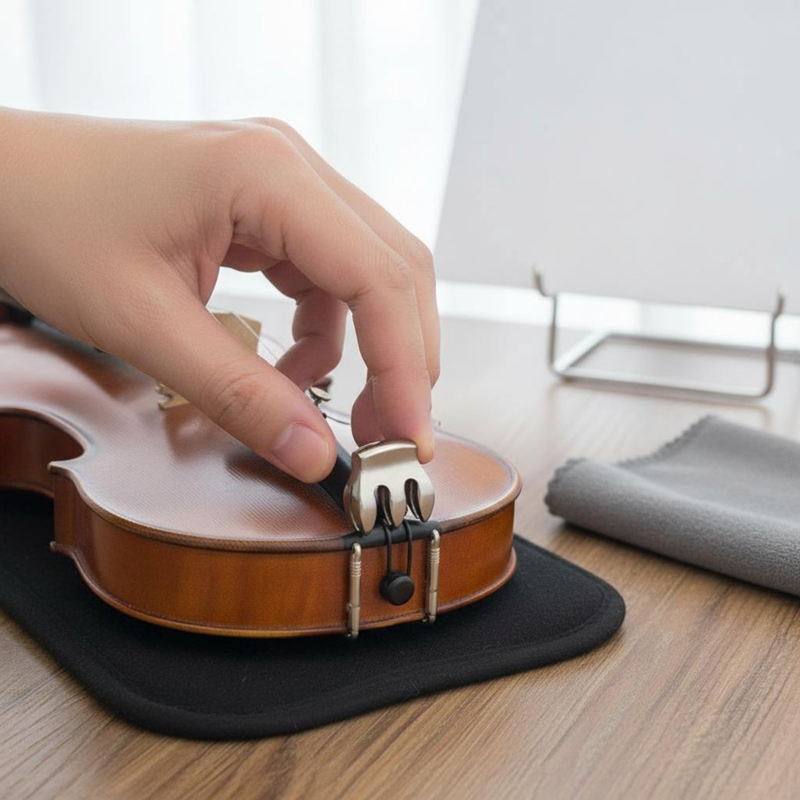 Metal Violin Mute Reduces Volu – Musical Instrument For Beginners recenzja i cena