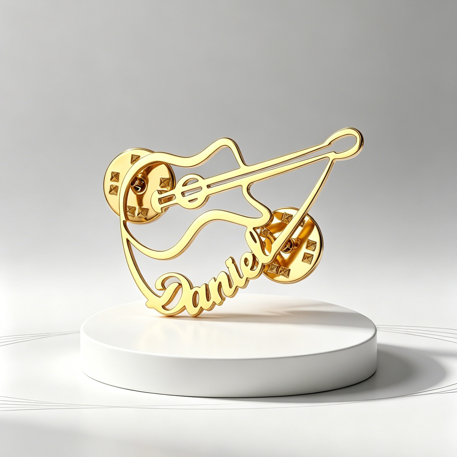 Custom Violin Pin Brooch Stain – Musical Instrument With Name recenzja i cena