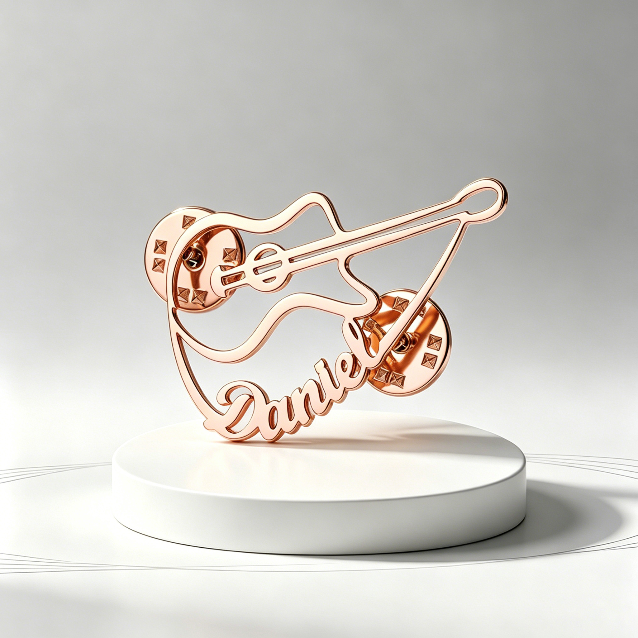 Custom Violin Pin Brooch Stain – Musical Instrument With Name recenzja i cena