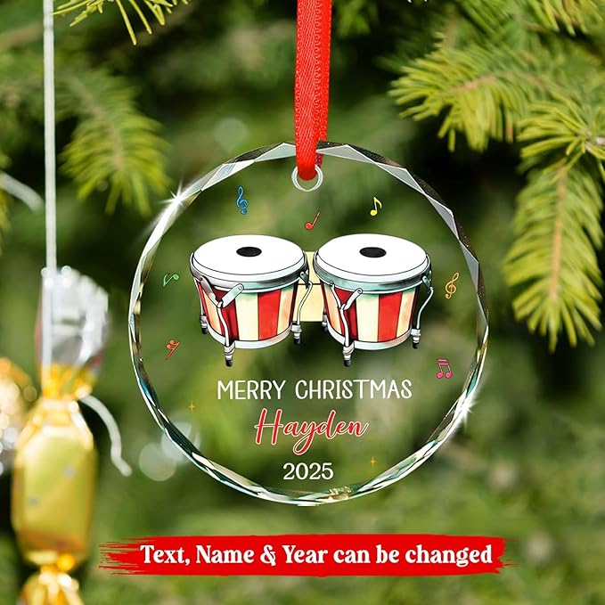 Bongo Drum Player Christmas Or – Musical Instrument With Name recenzja i cena