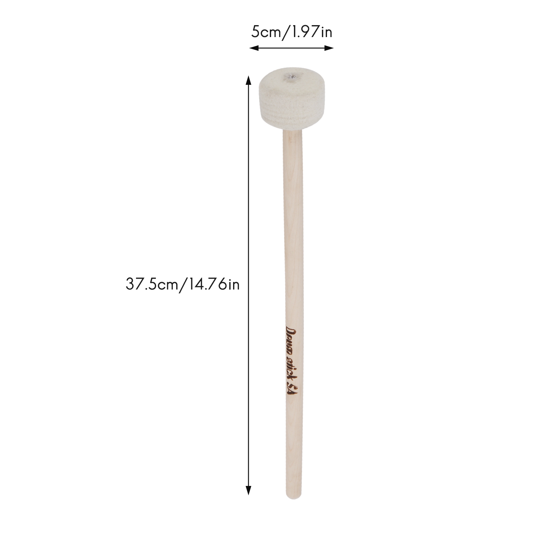 1 Pair Drum Mallet Stick Felt  – Musical Instrument Mallet recenzja i cena