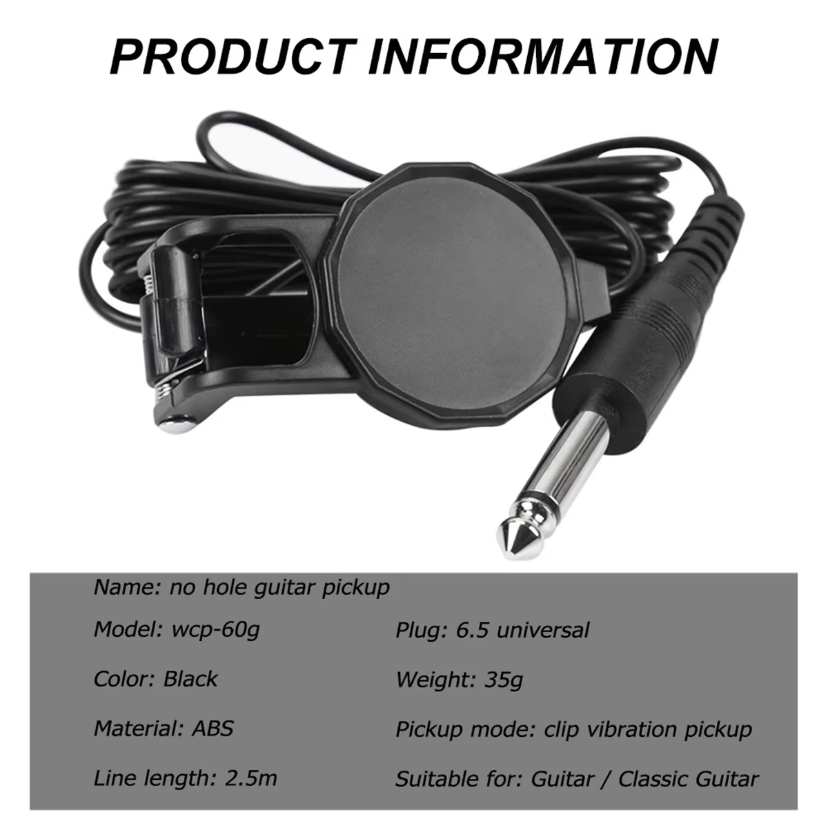 Audio Jack Clip On Pickup/2.5  – Musical Instrument Organ recenzja i cena