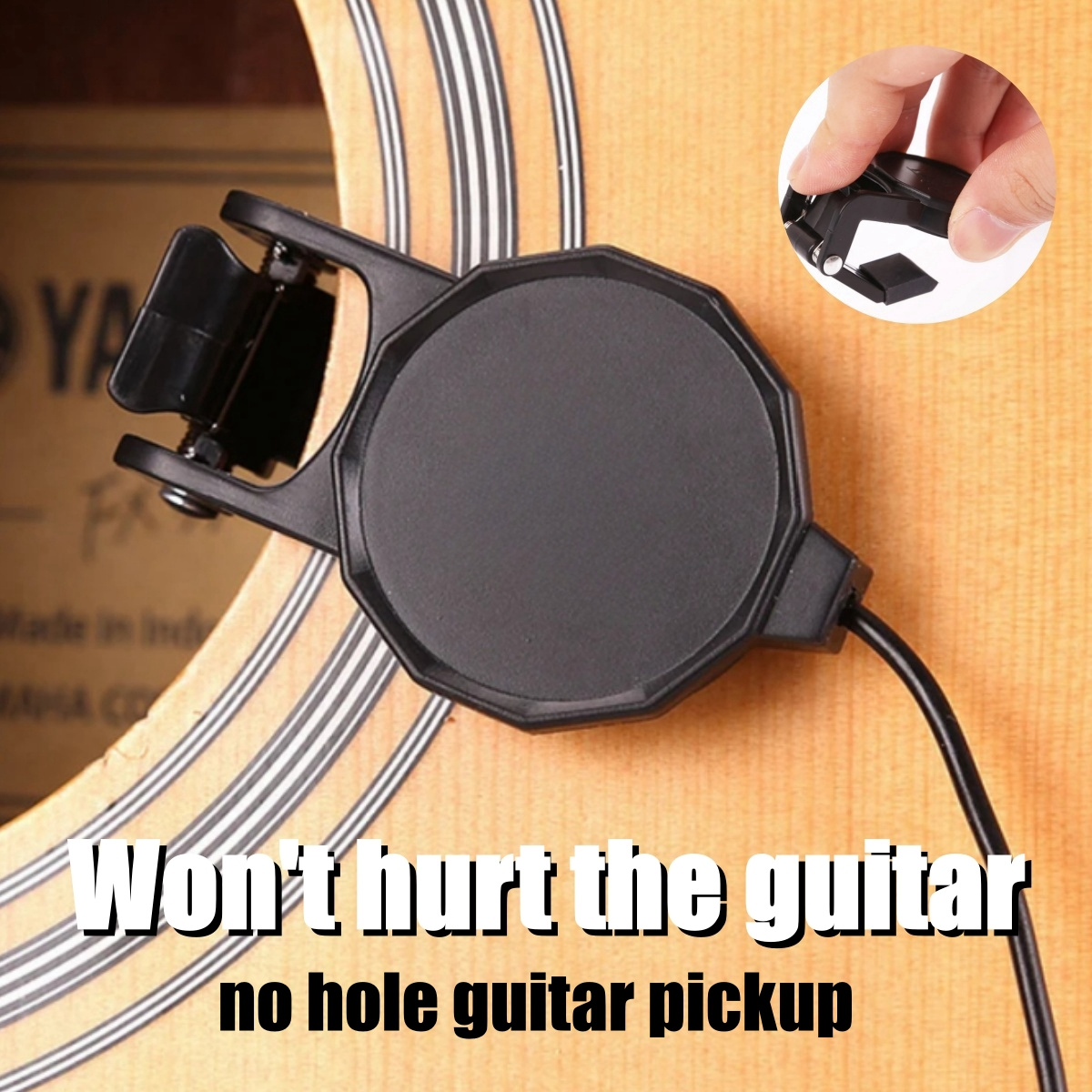 Audio Jack Clip On Pickup for  – Musical Instrument Organ recenzja i cena