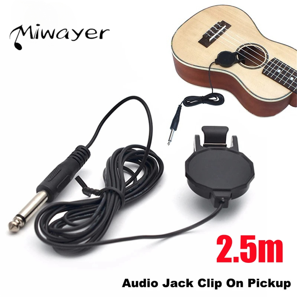 Audio Jack Clip On Pickup for  – Musical Instrument Organ recenzja i cena