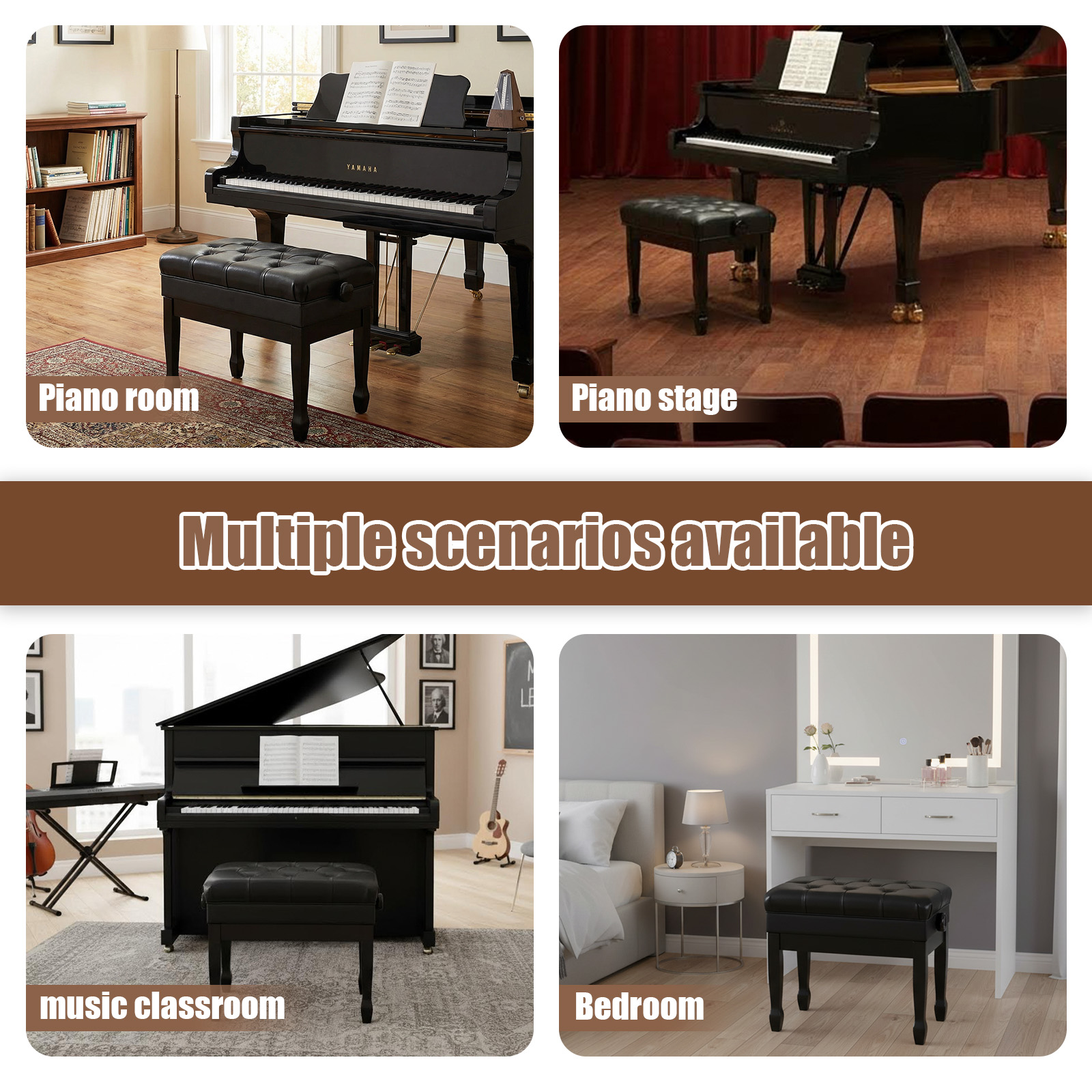 Heavy Duty Keyboard Piano Seat – Musical Instrument Keyboard recenzja i cena