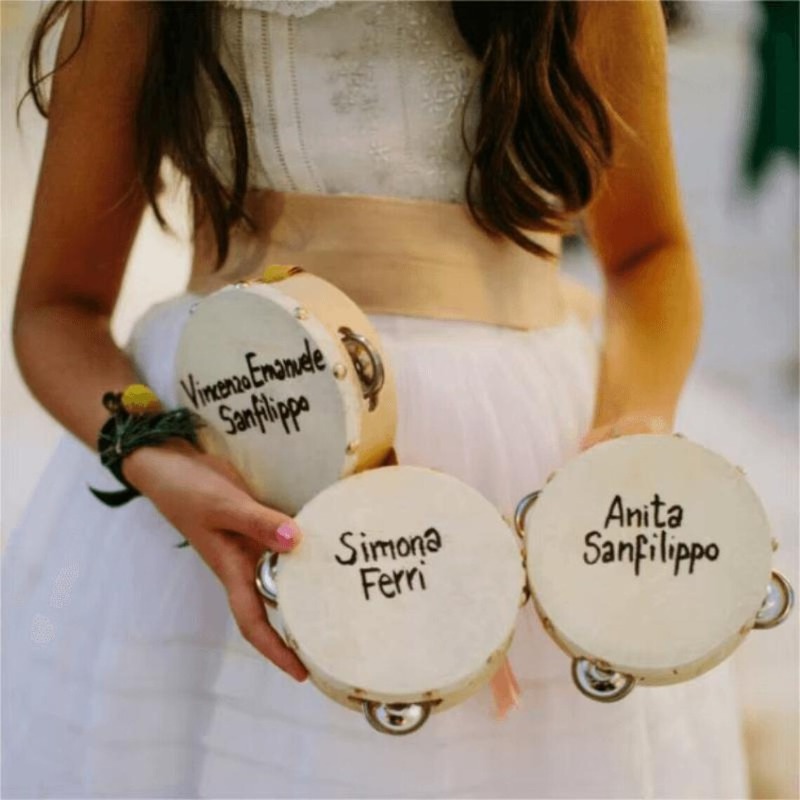 3/5PCS ﻿ Wedding Tambourine Dr – Musical Instrument With Name recenzja i cena