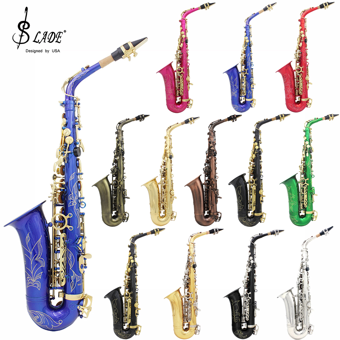 SLADE Eb Alto Saxophone Brass  – Musical Instrument Manufacturers recenzja i cena
