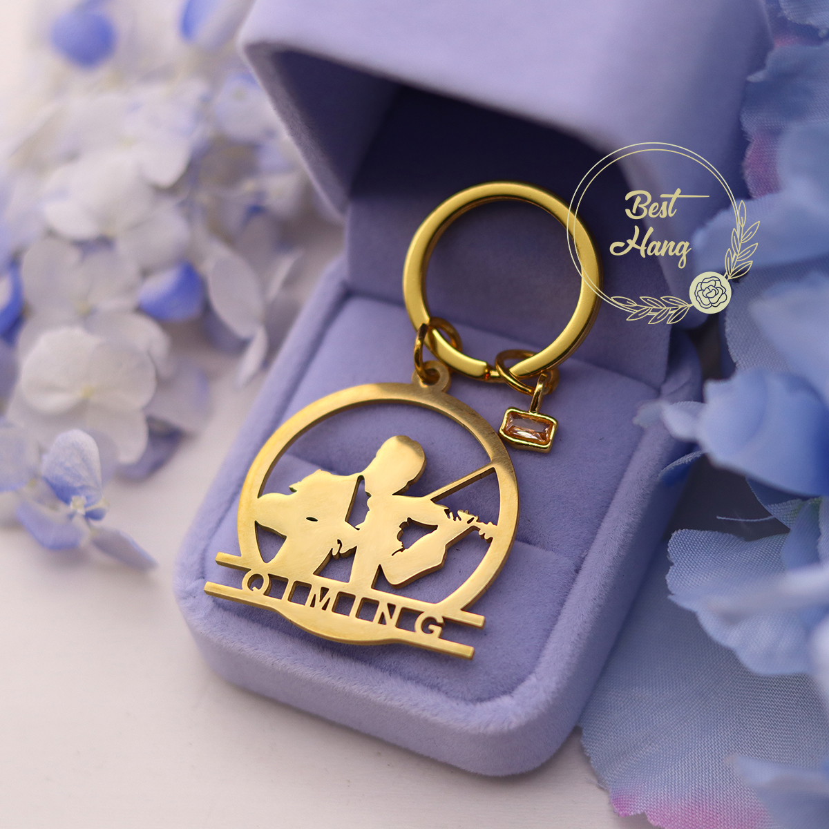 Custom Name Birthstone Pendant – Musical Instrument With Name recenzja i cena