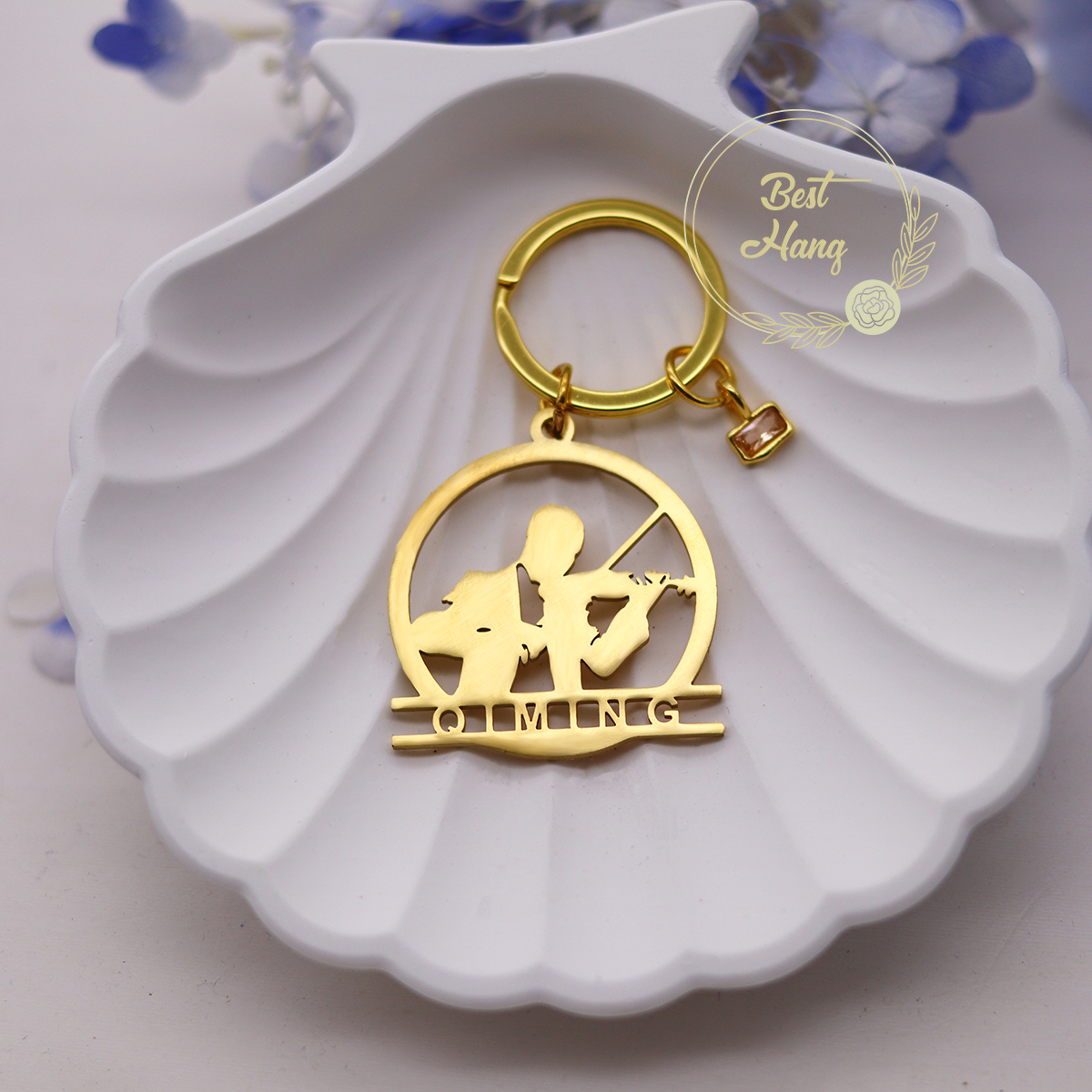 Custom Name Birthstone Pendant – Musical Instrument With Name recenzja i cena