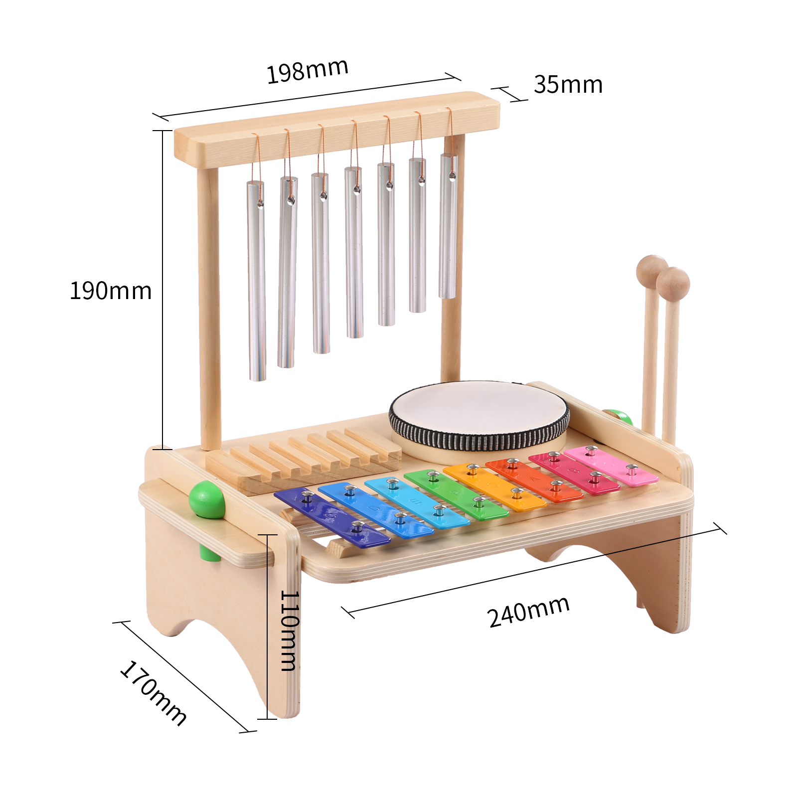 Wind Chime Combination Kids Dr – Musical Instrument Mallet recenzja i cena
