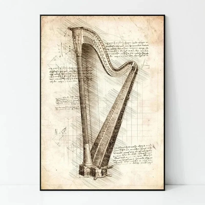 Inspired Sketch Canvas Paintin – Musical Instrument Manufacturers recenzja i cena