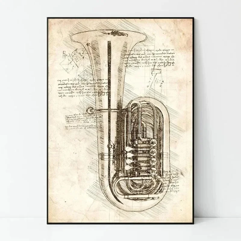Inspired Sketch Canvas Paintin – Musical Instrument Manufacturers recenzja i cena