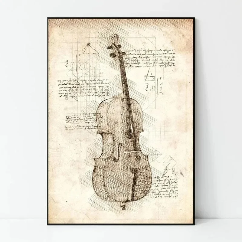 Inspired Sketch Canvas Paintin – Musical Instrument Manufacturers recenzja i cena