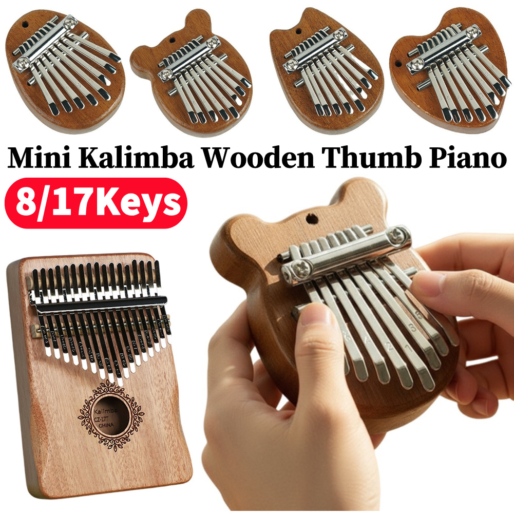 8/17Keys Mini Wooden Kalimba H – Musical Instrument For Beginners recenzja i cena