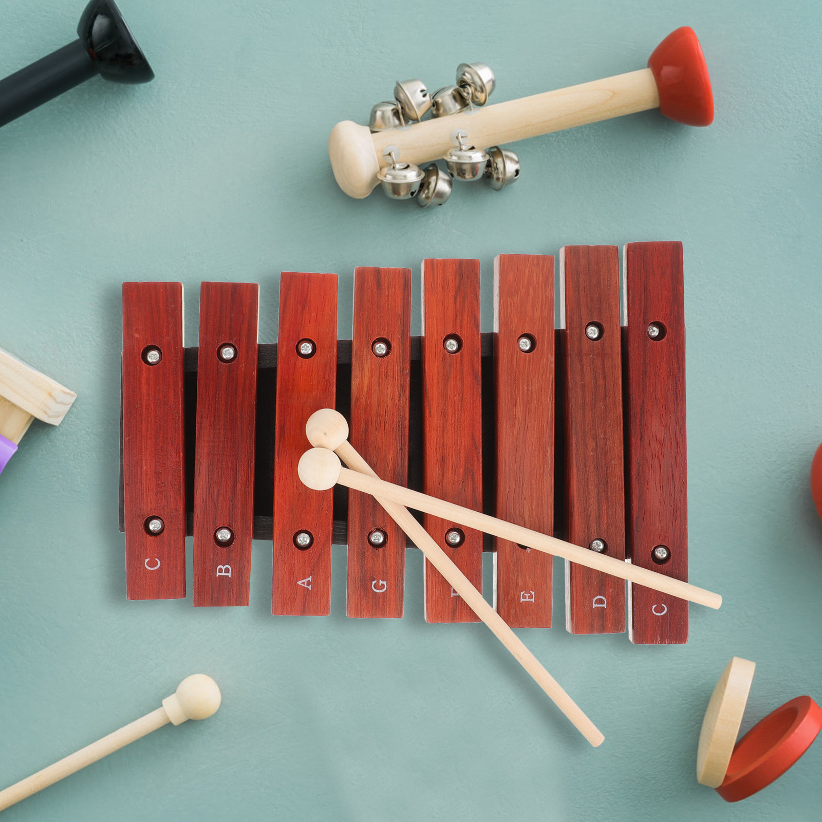 8 Note Wooden Xylophone for Be – Musical Instrument Mallet recenzja i cena
