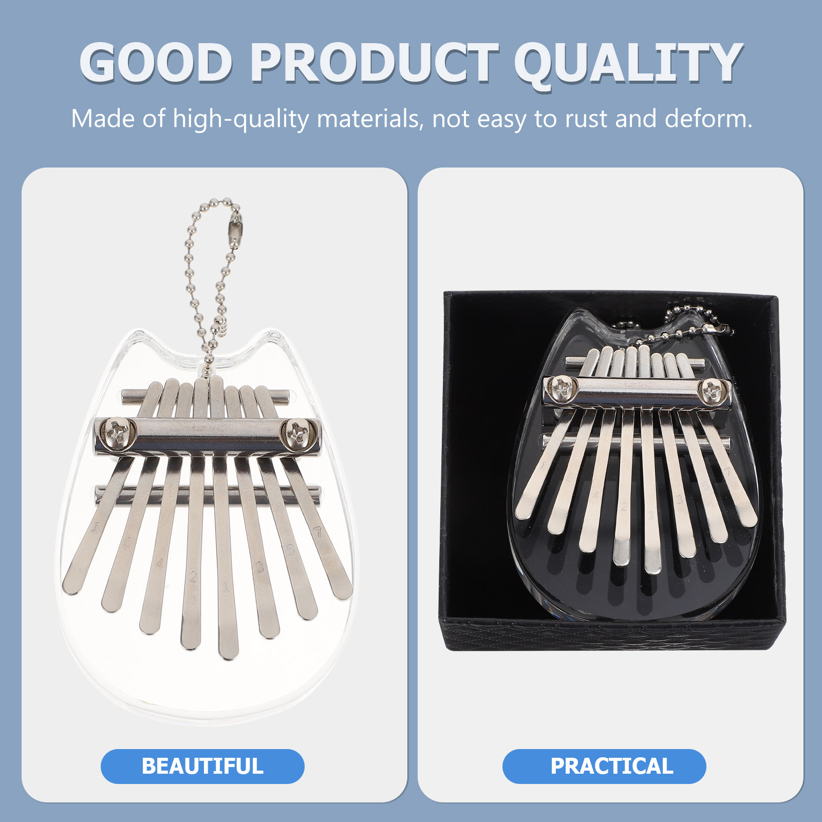 1Set Mini Thumb Piano Eight Ke – Musical Instrument For Beginners recenzja i cena