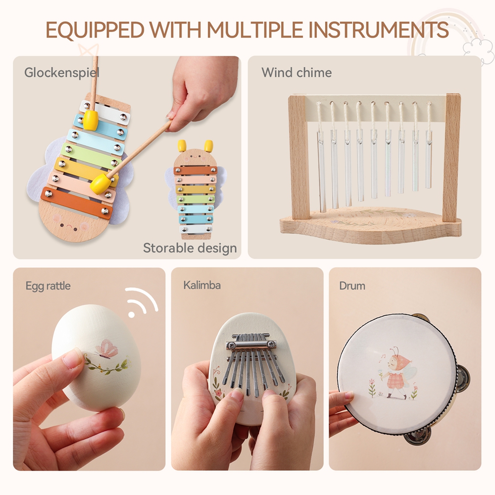 Music Toys Baby Wooden Montess – Musical Instrument Drawing recenzja i cena