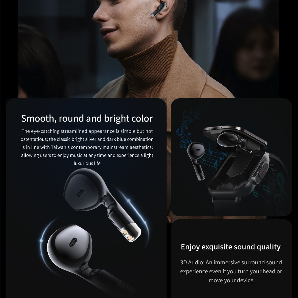 BT Call Blue Tooth Headphones  – Musical Instrument Jewelry recenzja i cena