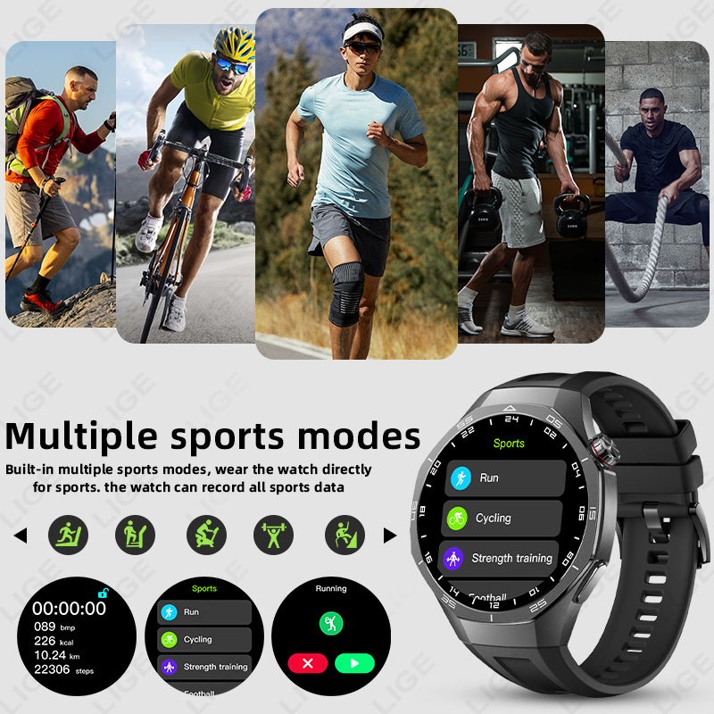 LIGE New ECG Monitor Watch Hea – Musical Instrument Jewelry recenzja i cena