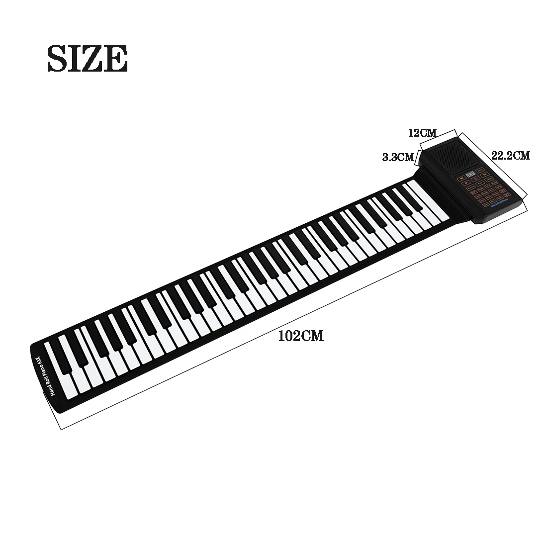 61 Keys Mini Roll Up Piano Sil – Musical Instrument Keyboard recenzja i cena
