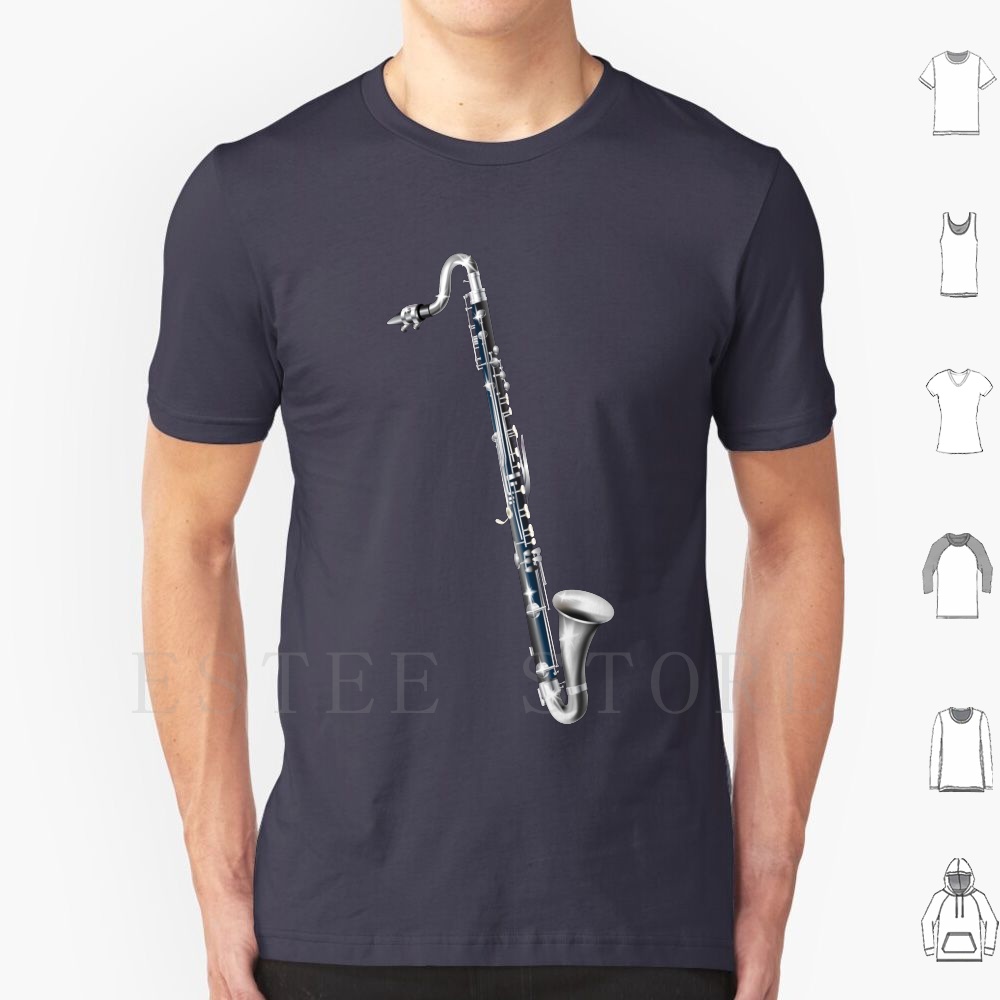 Bass Clarinet T Shirt Men Cott – Musical Instrument In Orchestra recenzja i cena