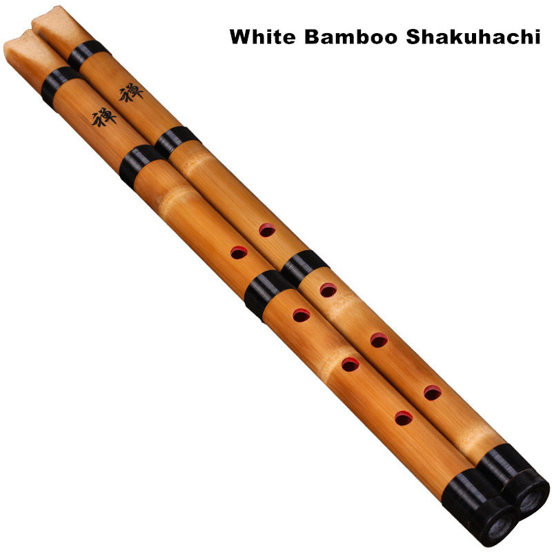 Handmade Natural White Bamboo  – Shakuhachi Bamboo Flute recenzja i cena
