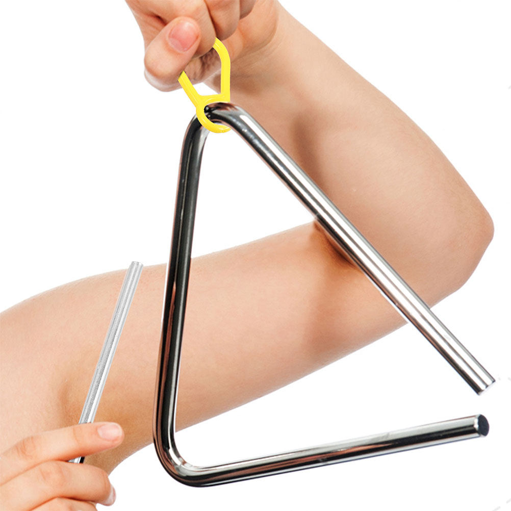 2Pcs Triangle Iron Percussion  – Musical Instrument Mallet recenzja i cena