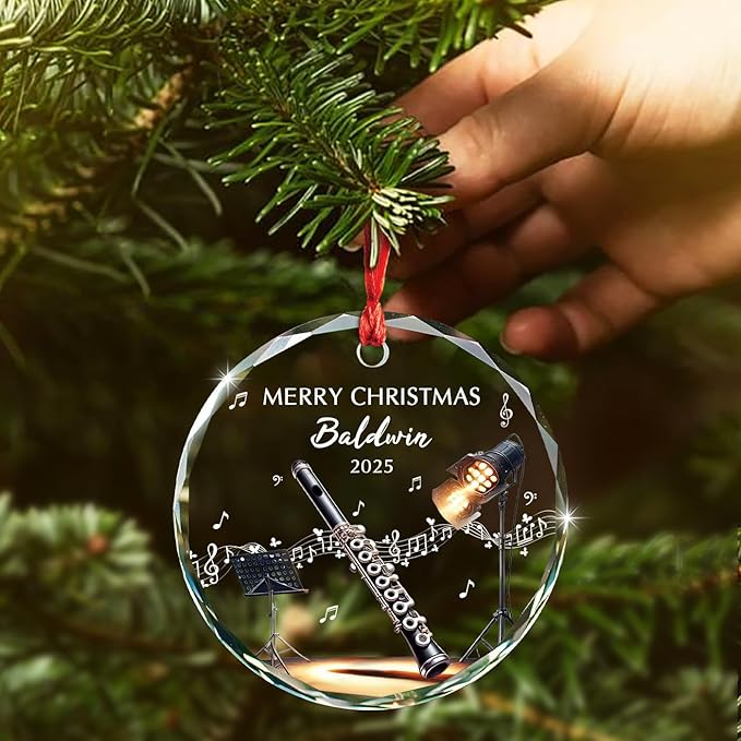 Awesome Piccolo Glass Ornament – Musical Instrument With Name recenzja i cena