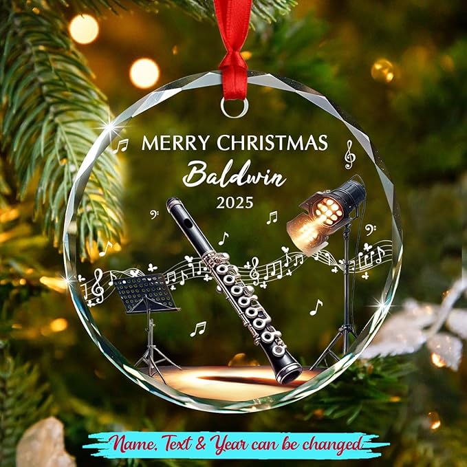 Awesome Piccolo Glass Ornament – Musical Instrument With Name recenzja i cena