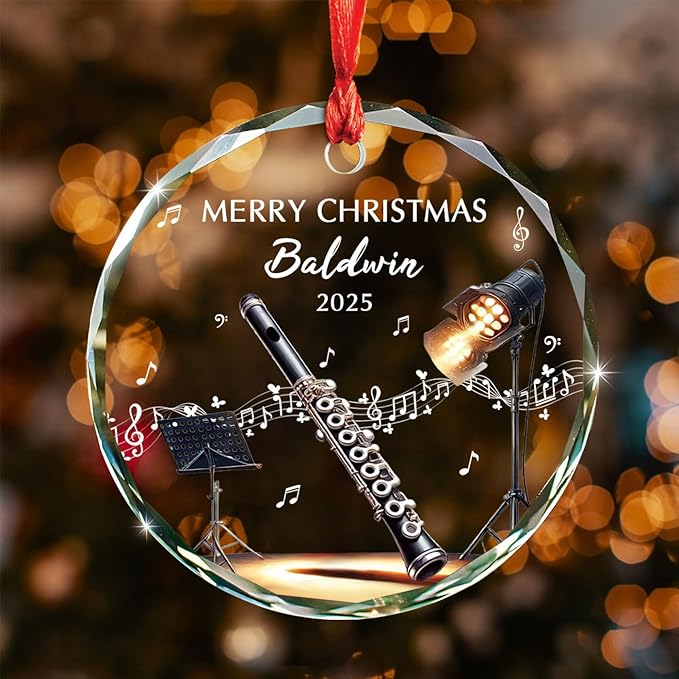 Awesome Piccolo Glass Ornament – Musical Instrument With Name recenzja i cena