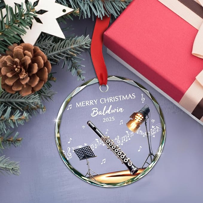 Awesome Piccolo Glass Ornament – Musical Instrument With Name recenzja i cena